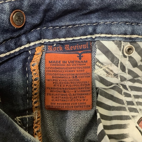 Rock Revival Kerry Skinny Jeans Sz 25 - Picture 8 of 9